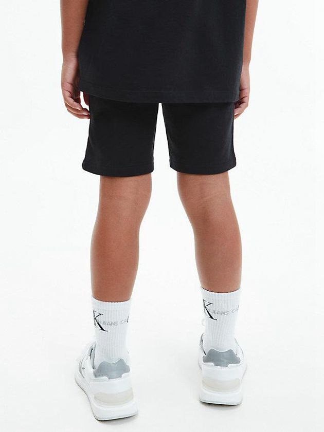 Black Calvin Klein Organic Cotton Jogger Boys's Shorts | NFML-45093