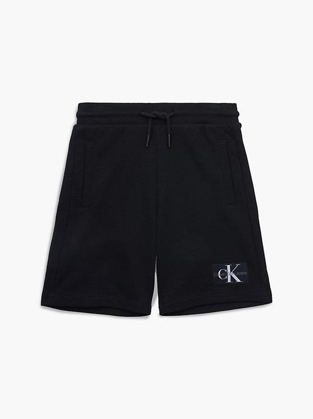 Black Calvin Klein Organic Cotton Jogger Boys's Shorts | NFML-45093