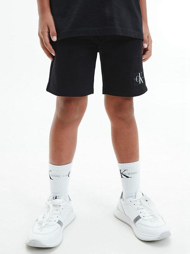 Black Calvin Klein Organic Cotton Jogger Boys\'s Shorts | NFML-45093
