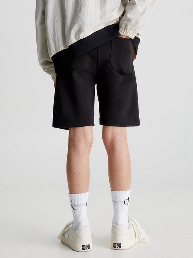 Black Calvin Klein Organic Cotton Jogger Boys's Shorts | YAXQ-26731