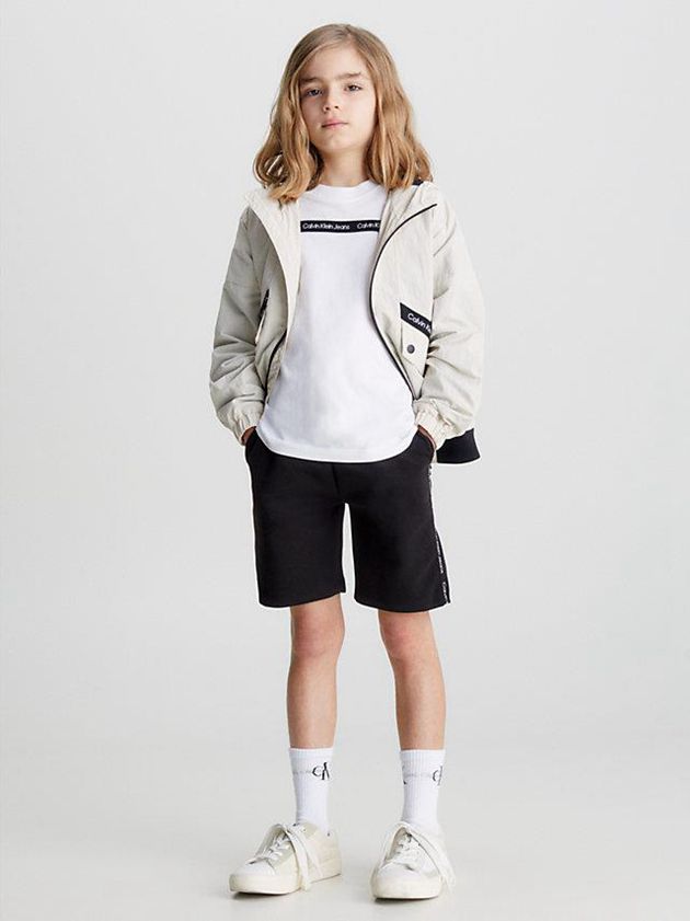 Black Calvin Klein Organic Cotton Jogger Boys's Shorts | YAXQ-26731