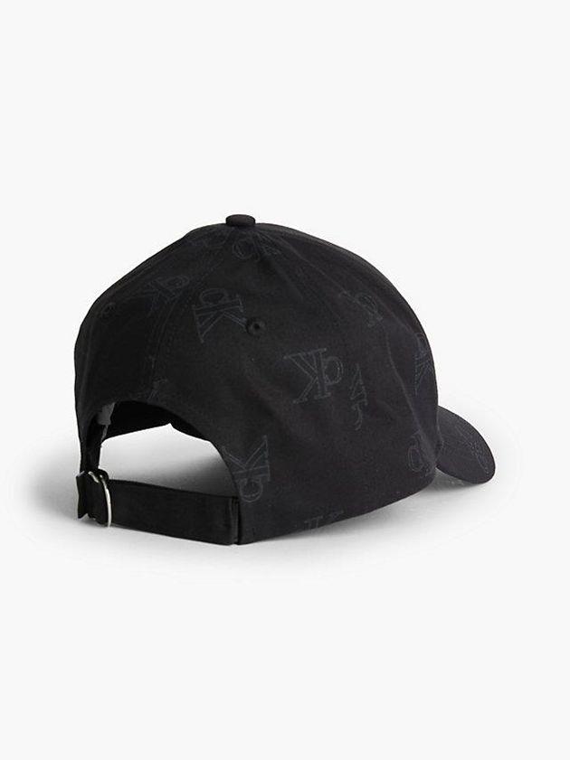 Black Calvin Klein Organic Cotton Logo Men Cap | NBGX-73912