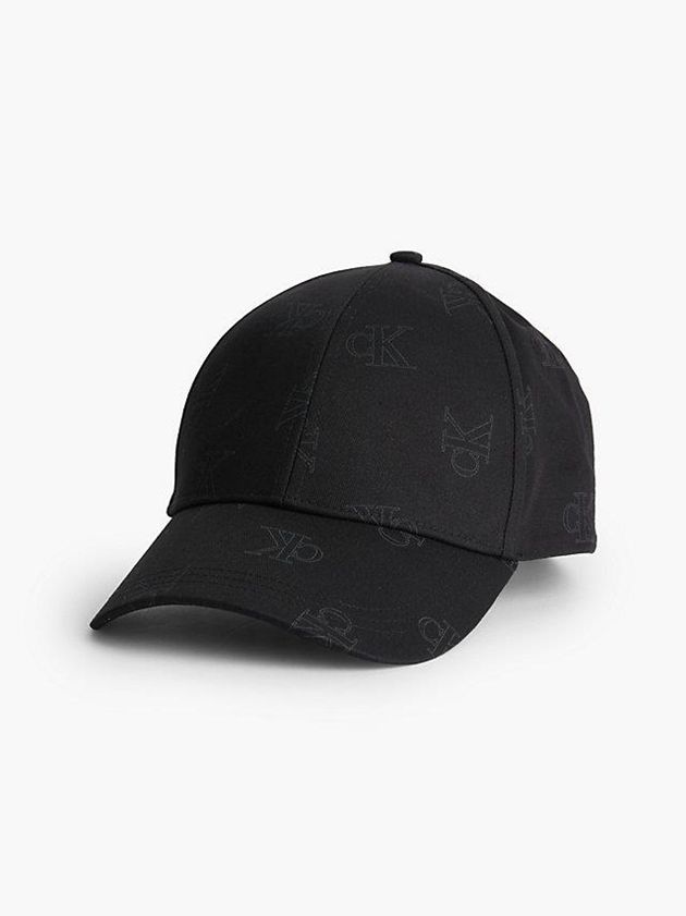 Black Calvin Klein Organic Cotton Logo Men Cap | NBGX-73912