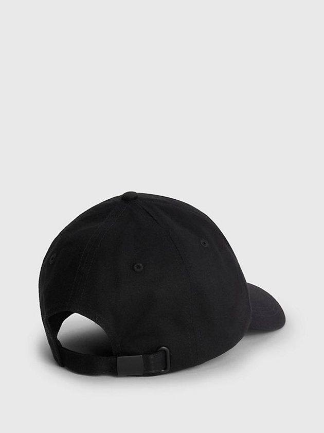 Black Calvin Klein Organic Cotton Men Cap | XCKT-02896
