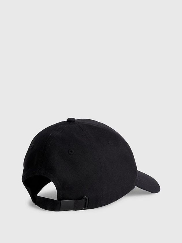 Black Calvin Klein Organic Cotton Men Cap | MUAQ-31854
