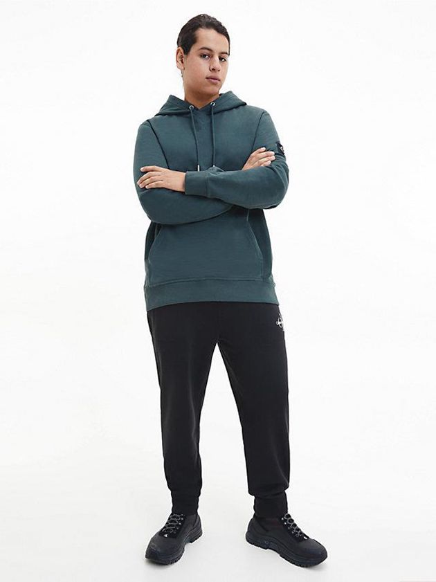 Black Calvin Klein Organic Cotton Men Joggers | HSME-58937