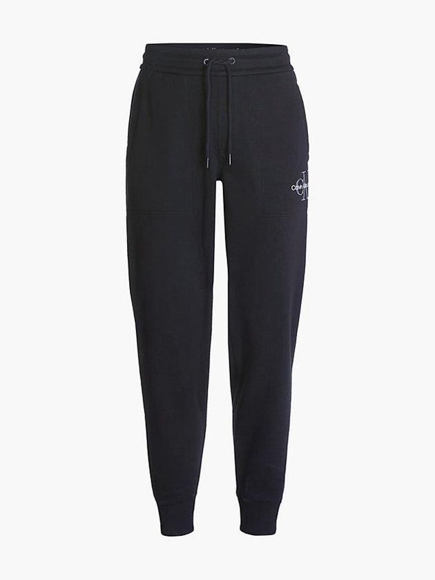 Black Calvin Klein Organic Cotton Men Joggers | HSME-58937
