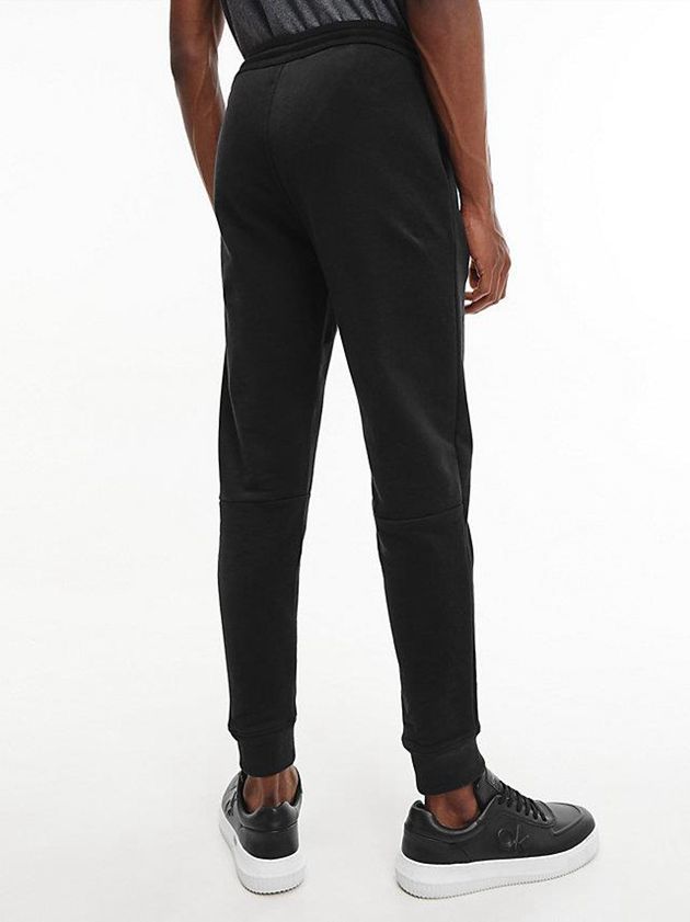 Black Calvin Klein Organic Cotton Men Joggers | RDAF-24653