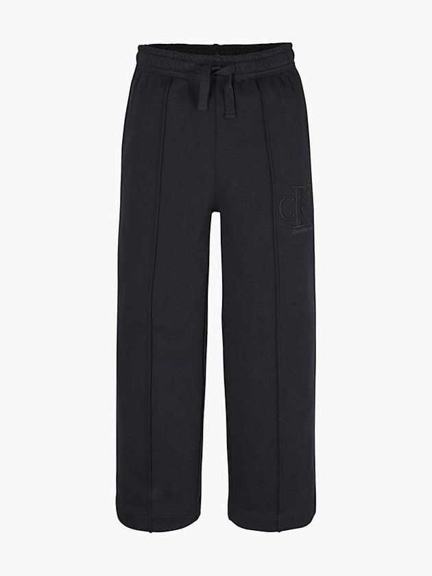 Black Calvin Klein Organic Cotton Terry Boys's Joggers | CBRV-95230