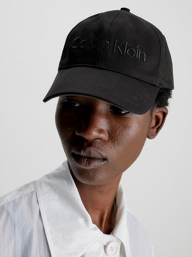Black Calvin Klein Organic Cotton Women Cap | ZTOA-04539