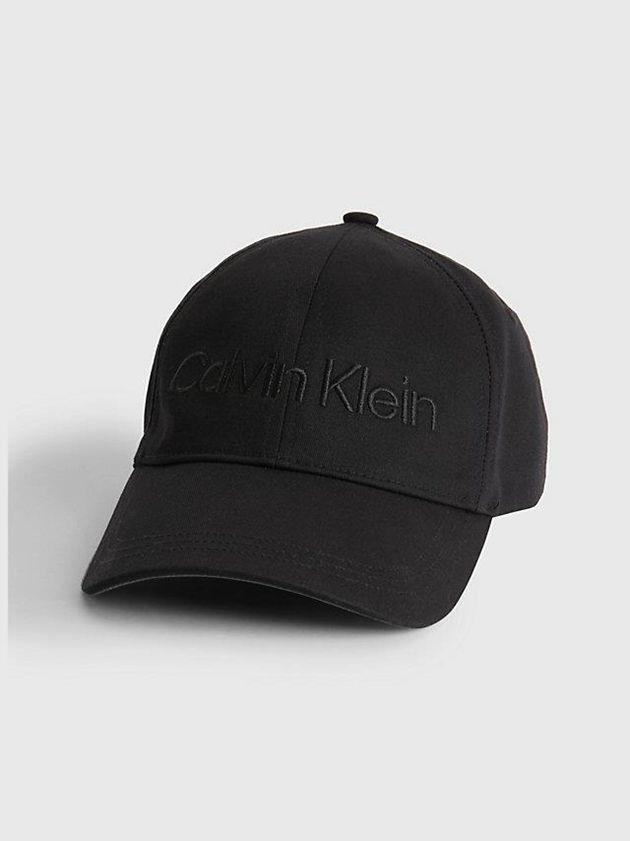 Black Calvin Klein Organic Cotton Women Cap | ZTOA-04539