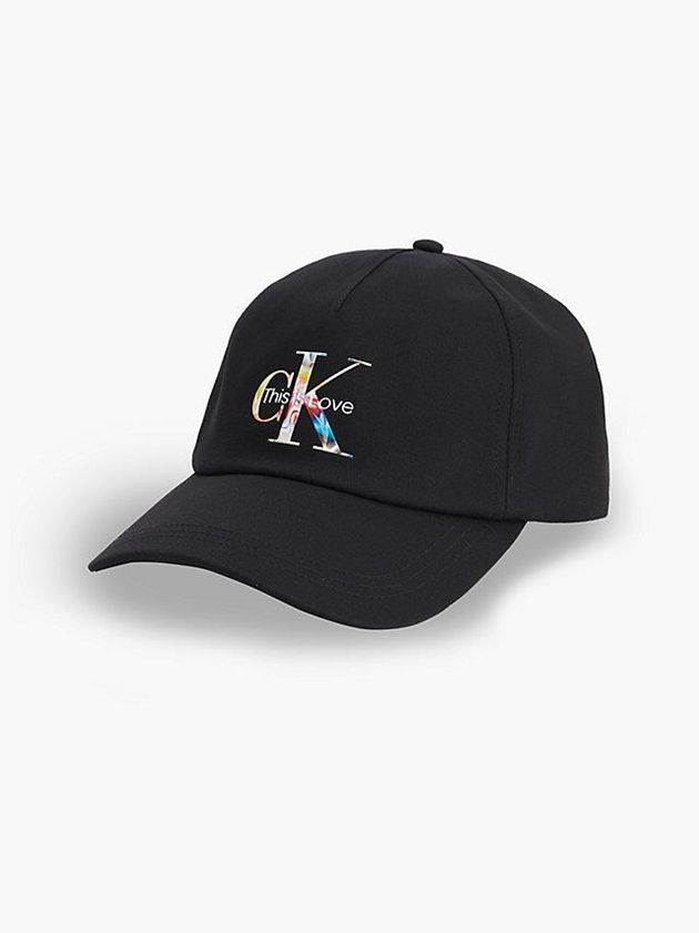 Black Calvin Klein Organic Cotton - Pride Men Cap | PXMB-46978