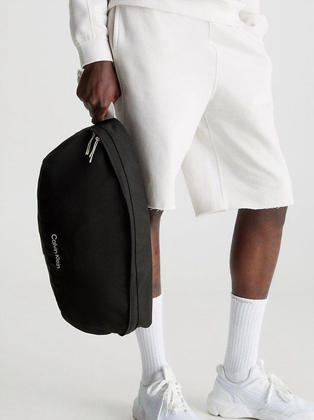 Black Calvin Klein Oversized Recycled Bum Women Bags | YPDS-36247