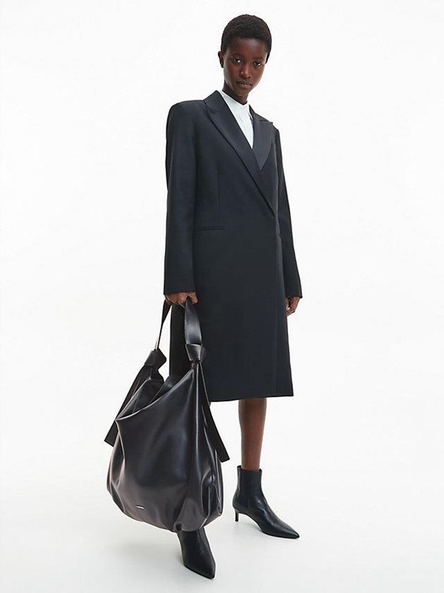 Black Calvin Klein Oversized Recycled Tote Women Bags | DJNL-18723
