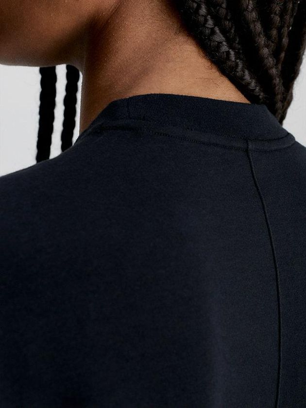 Black Calvin Klein Oversized T-Shirt Women Dress | MAHK-14578