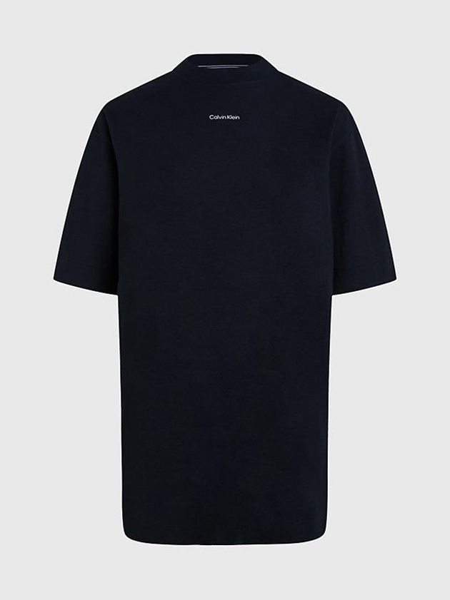 Black Calvin Klein Oversized T-Shirt Women Dress | MAHK-14578