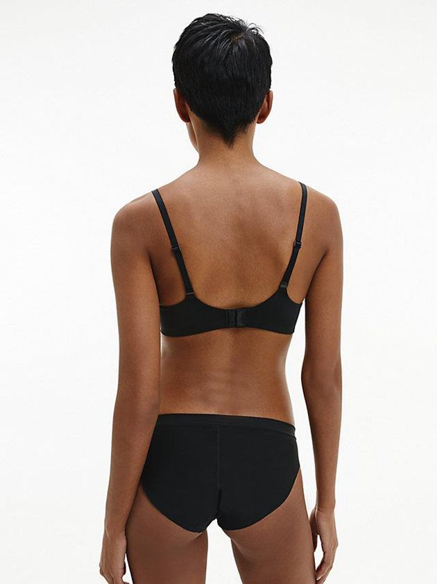Black Calvin Klein Plunge Push-Up - Calvin Klein Form Women Bra | GMCX-70349
