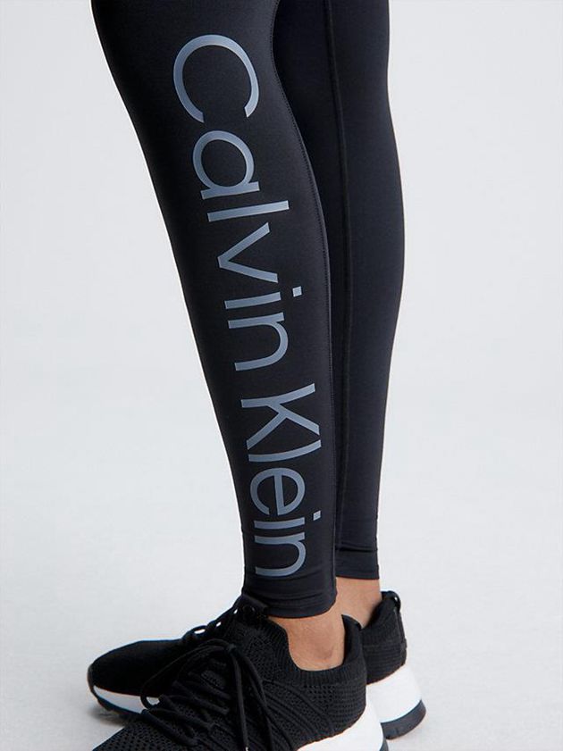 Black Calvin Klein Pocket Gym Women Leggings | UYWZ-76018