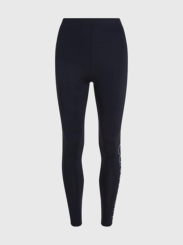 Black Calvin Klein Pocket Gym Women Leggings | UYWZ-76018