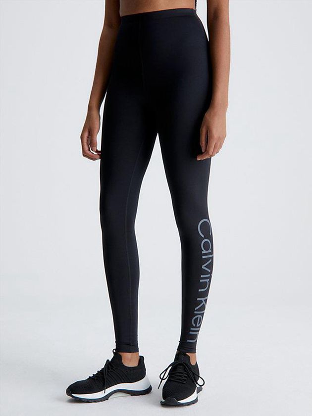 Black Calvin Klein Pocket Gym Women Leggings | UYWZ-76018