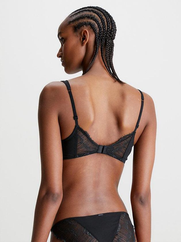 Black Calvin Klein Push Up Women Bra | BTKF-39052