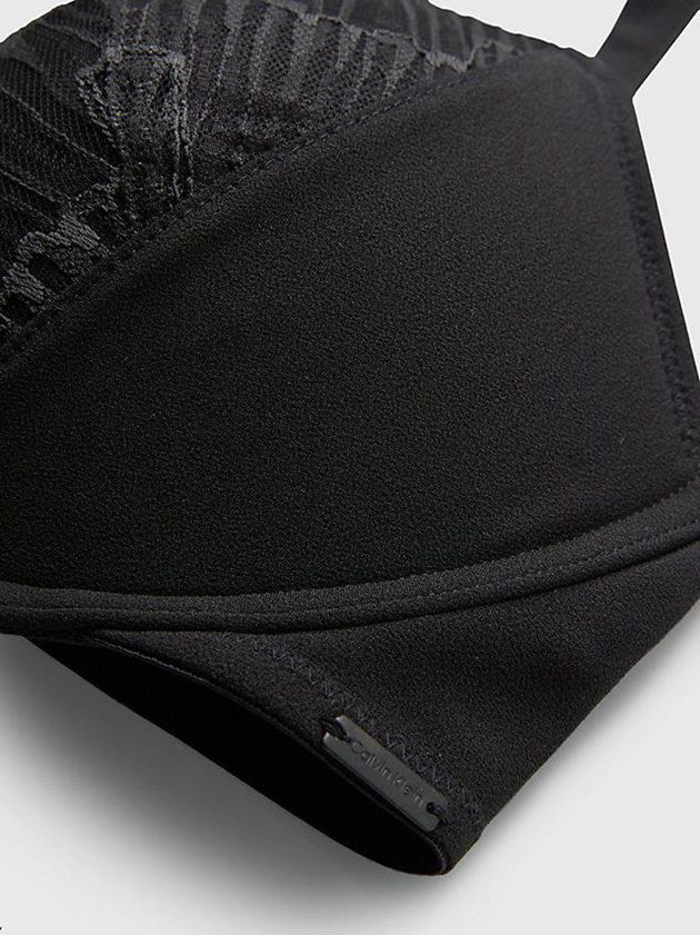 Black Calvin Klein Push Up Women Bra | BTKF-39052