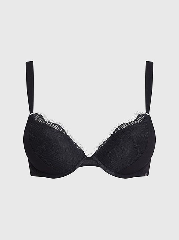 Black Calvin Klein Push Up Women Bra | BTKF-39052