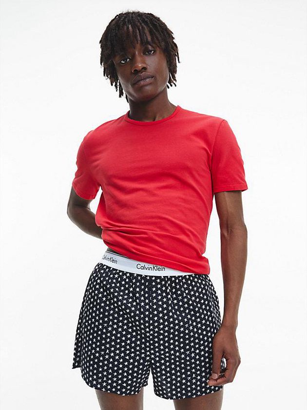 Black Calvin Klein Pyjama Set Men Shorts | HETB-65489