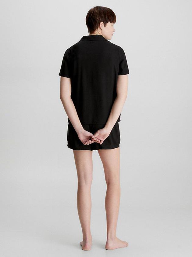 Black Calvin Klein Pyjama Set Women Shorts | ZGTK-87693