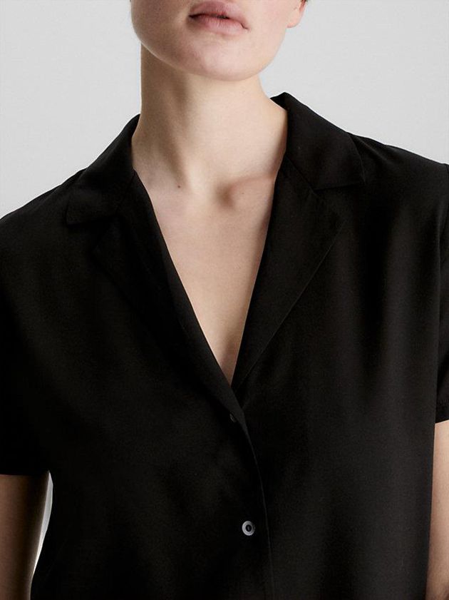 Black Calvin Klein Pyjama Set Women Shorts | ZGTK-87693