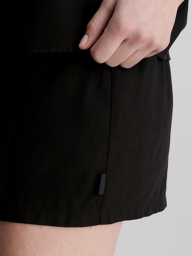 Black Calvin Klein Pyjama Set Women Shorts | ZGTK-87693