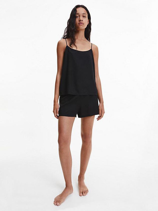 Black Calvin Klein Pyjama Women Shorts | GQVB-17958