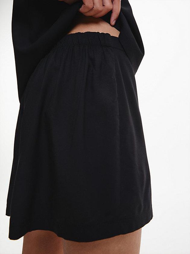 Black Calvin Klein Pyjama Women Shorts | GQVB-17958