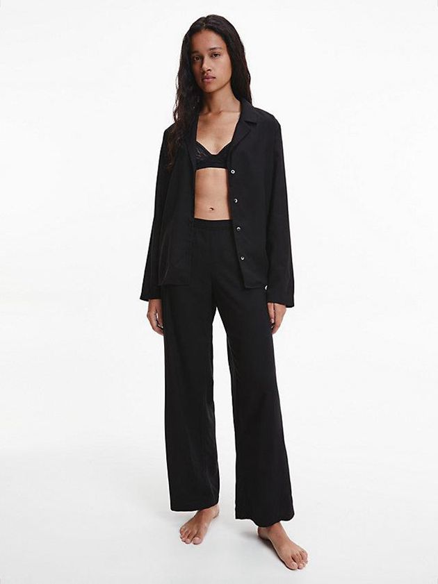 Black Calvin Klein Pyjama Women Top | YSZQ-98143