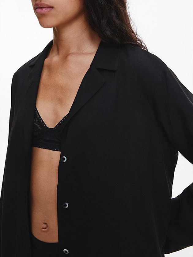 Black Calvin Klein Pyjama Women Top | YSZQ-98143