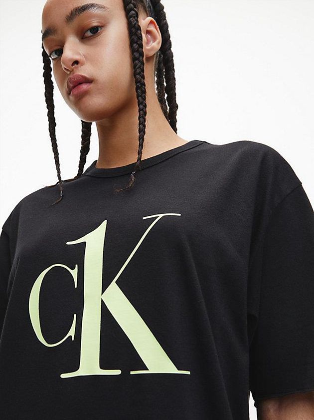 Black Calvin Klein Pyjama - CK One Women Top | UVEN-89302