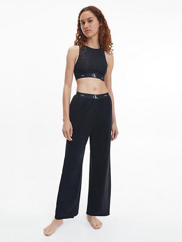 Black Calvin Klein Pyjama - CK One Women Pants | HQUS-10764