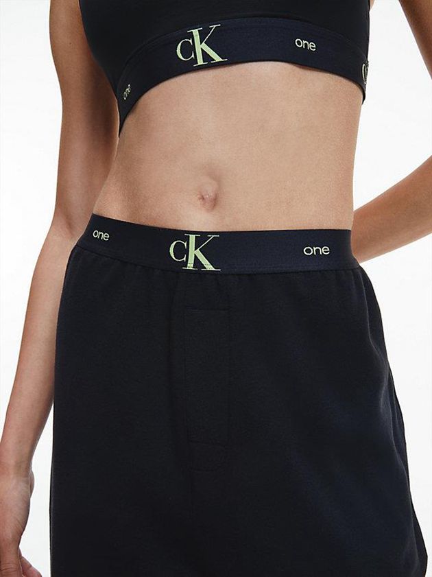 Black Calvin Klein Pyjama - CK One Women Pants | HQUS-10764