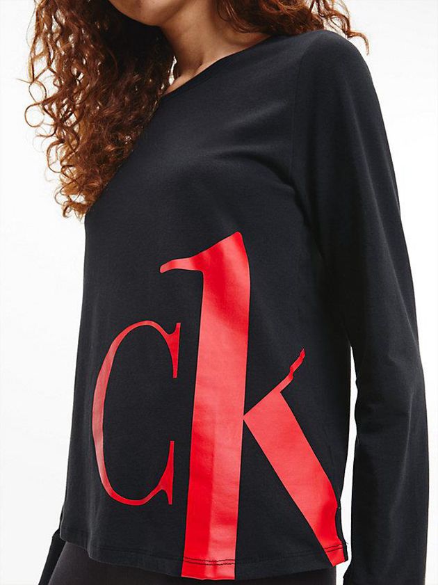 Black Calvin Klein Pyjama - CK One Women Top | NPTF-15642