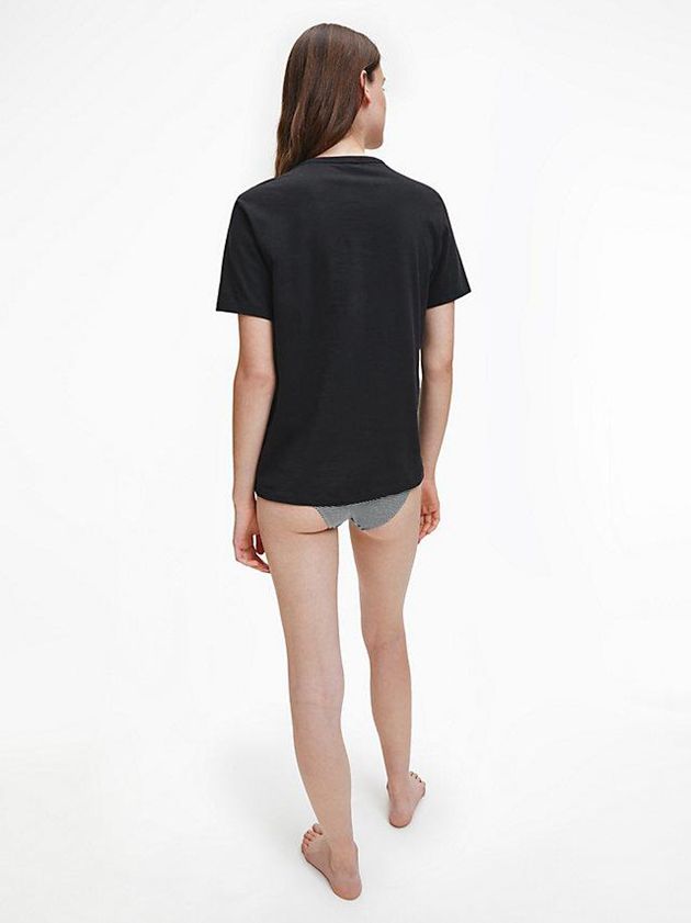 Black Calvin Klein Pyjama - Comfort Cotton Women Top | RPJG-60935