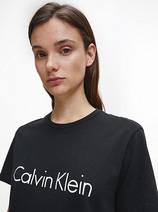 Black Calvin Klein Pyjama - Comfort Cotton Women Top | RPJG-60935