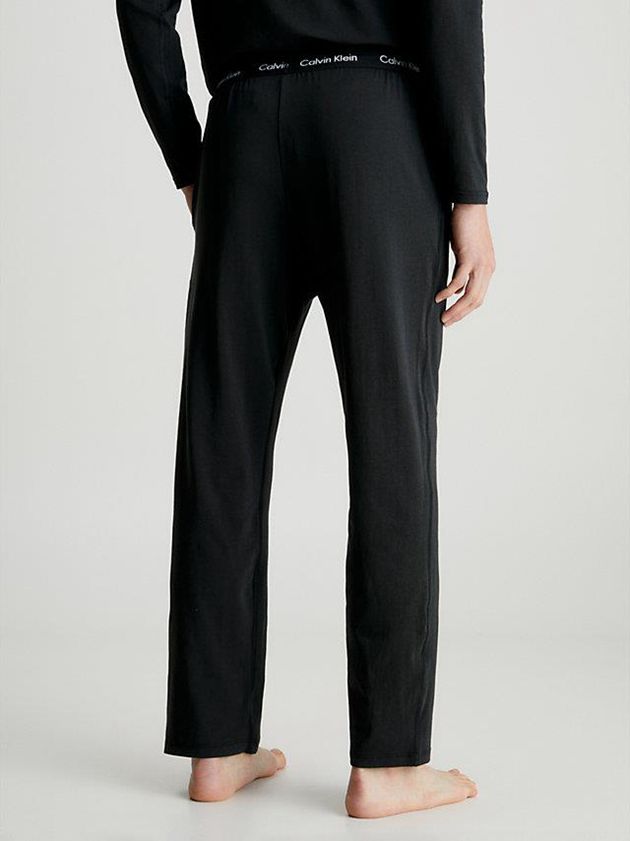 Black Calvin Klein Pyjama - Cotton Stretch Men Pants | ZFUR-04517