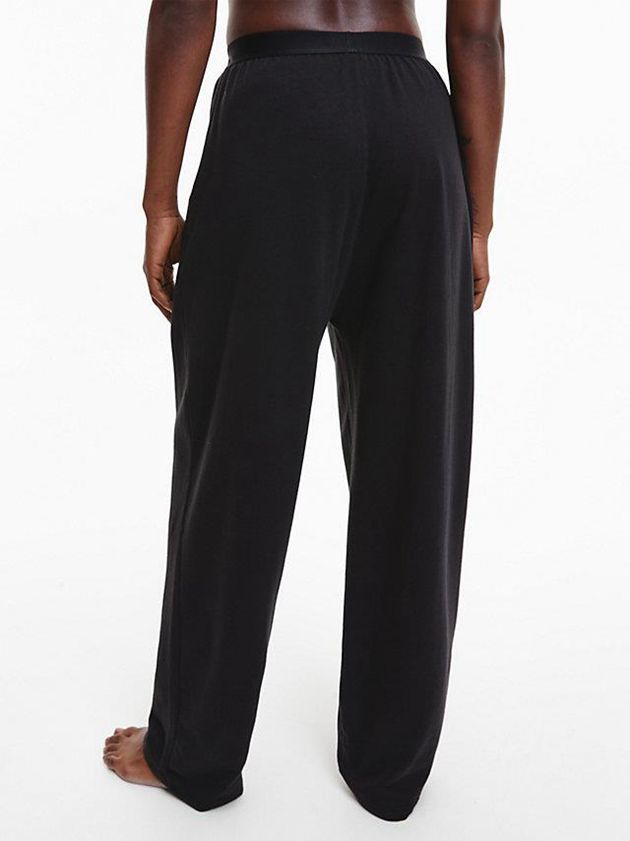 Black Calvin Klein Pyjama - Embossed Icon Women Pants | JZQR-43160