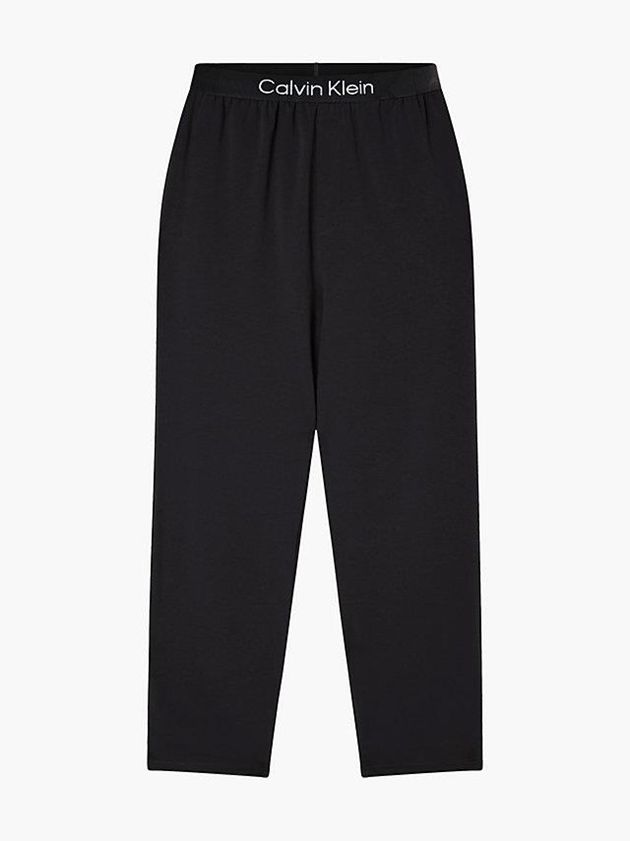 Black Calvin Klein Pyjama - Embossed Icon Women Pants | JZQR-43160