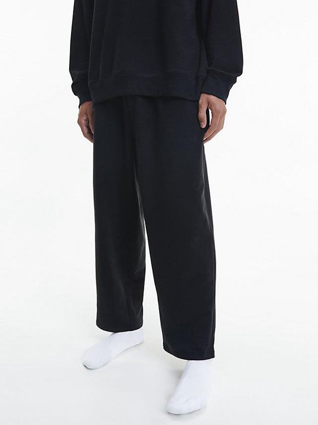 Black Calvin Klein Pyjama - Embossed Icon Men Pants | BGOC-79132