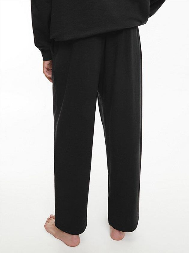 Black Calvin Klein Pyjama - Embossed Icon Men Pants | OHPU-64950