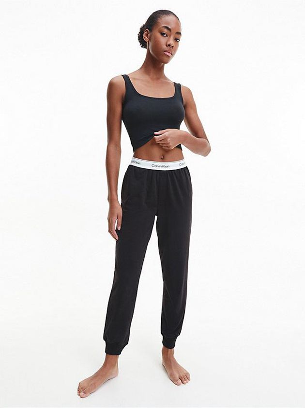Black Calvin Klein Pyjama - Modern Cotton Women Pants | XLHV-39684
