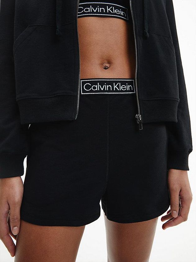 Black Calvin Klein Pyjama - Reimagined Heritage Women Shorts | AGUD-78635