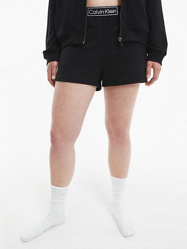 Black Calvin Klein Pyjama - Reimagined Heritage Women Shorts | AGUD-78635