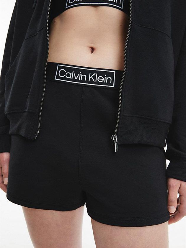 Black Calvin Klein Pyjama - Reimagined Heritage Women Shorts | AGUD-78635